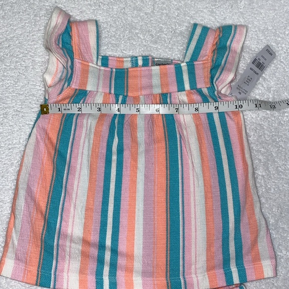 NWT Carters striped tank and matching shorts 18m - Picture 3 of 9